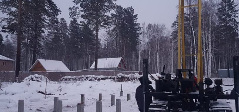 Фундамент на забивных ЖБ сваях