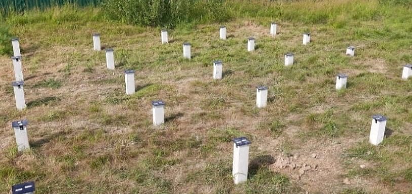 Фундамент на забивных ЖБ сваях