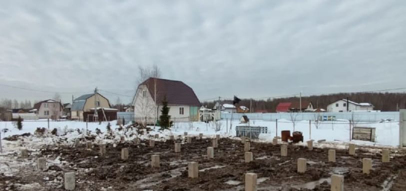 Фундамент на забивных ЖБ сваях