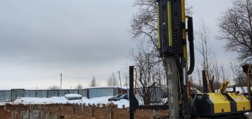 Фундамент на забивных ЖБ сваях