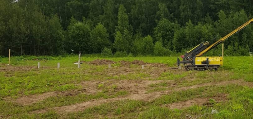 Фундамент на забивных ЖБ сваях