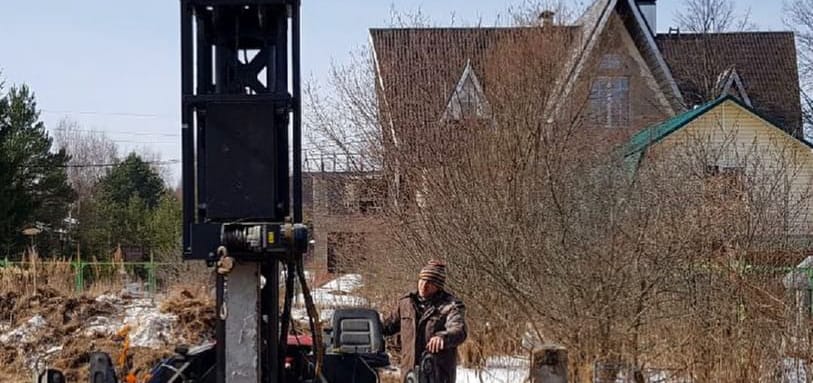 Фундамент на забивных ЖБ сваях