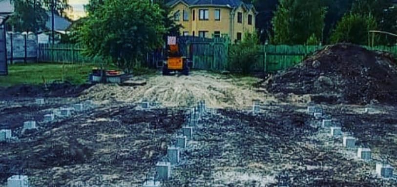 Фундамент на забивных ЖБ сваях