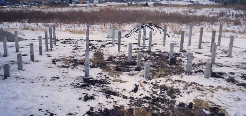 Фундамент на забивных ЖБ сваях