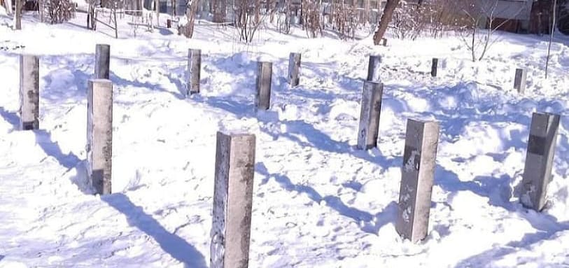 Фундамент на забивных ЖБ сваях